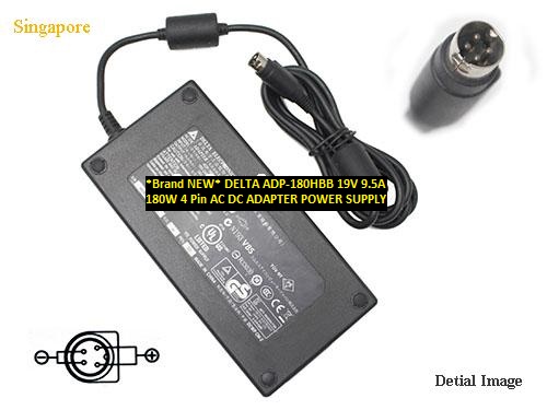 *Brand NEW* ADP-180HBB DELTA 19V 9.5A 180W 4 Pin AC DC ADAPTER POWER SUPPLY